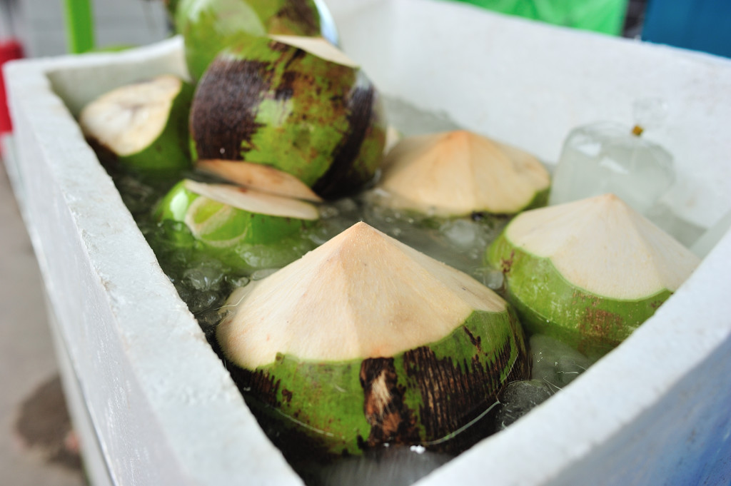 Coconuts in an ice-bath
