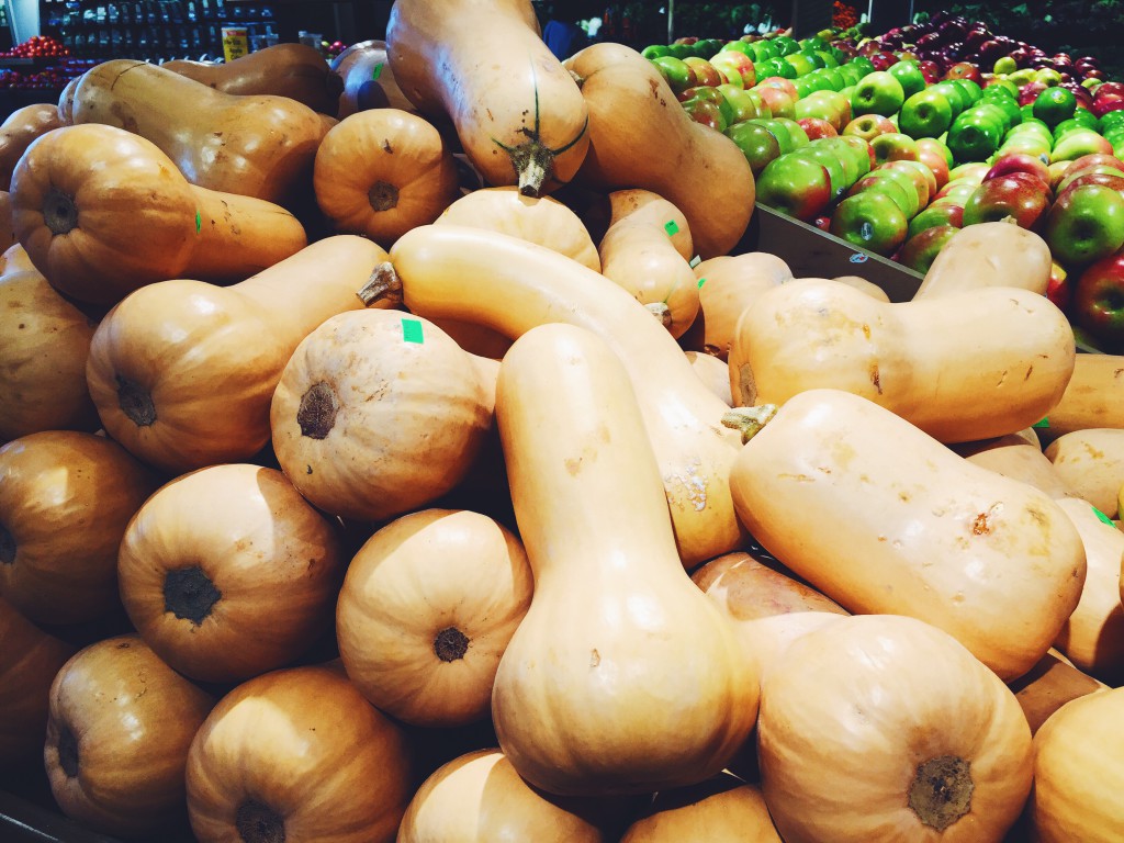 Seasonal squash and apples