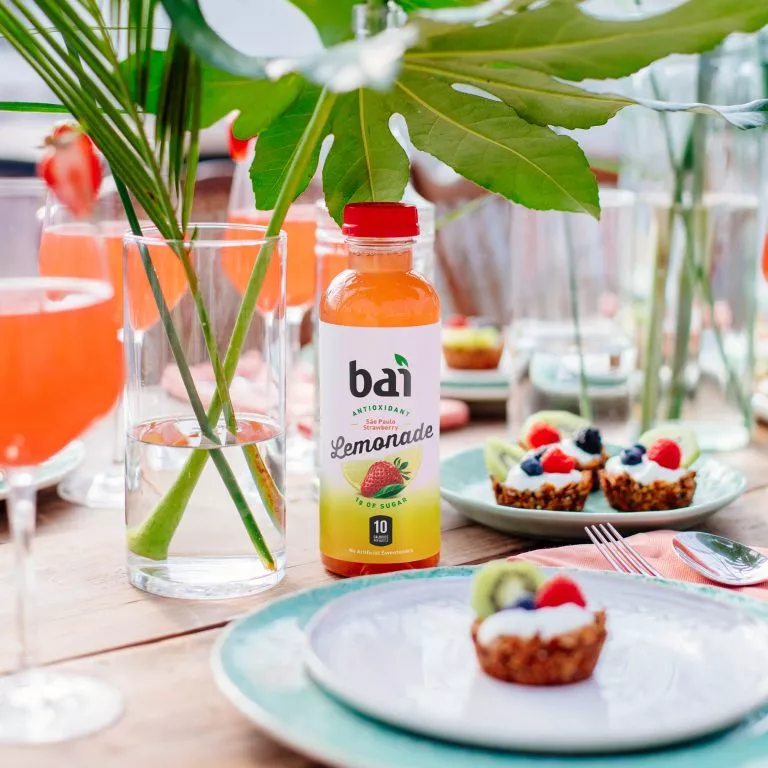 Bai Strawberry Lemonade and Granola Yogurt Tart