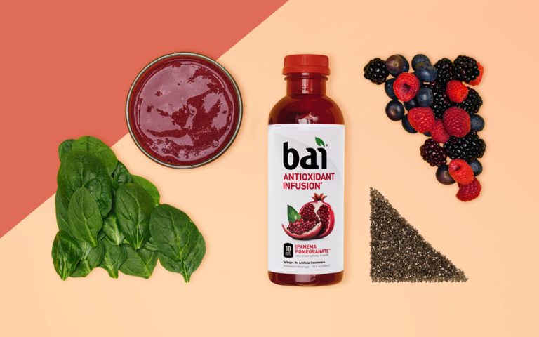 4 Ingredient Simple Tasty Smoothie Recipes with Bai Ipanema Pomegranate