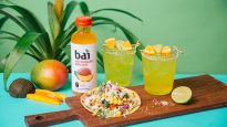 Mango Citrus Margarita made with Bai Malawi Mango and a street taco