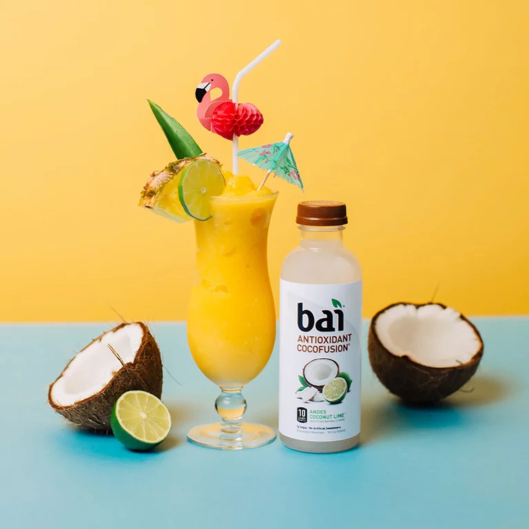 Frozen Coconut Pineapple Margarita with Bai Andes Coconut Lime