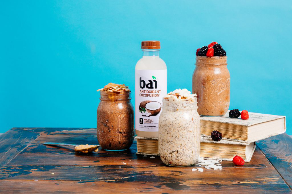 Overnight oats with Bai Molokai Coconut