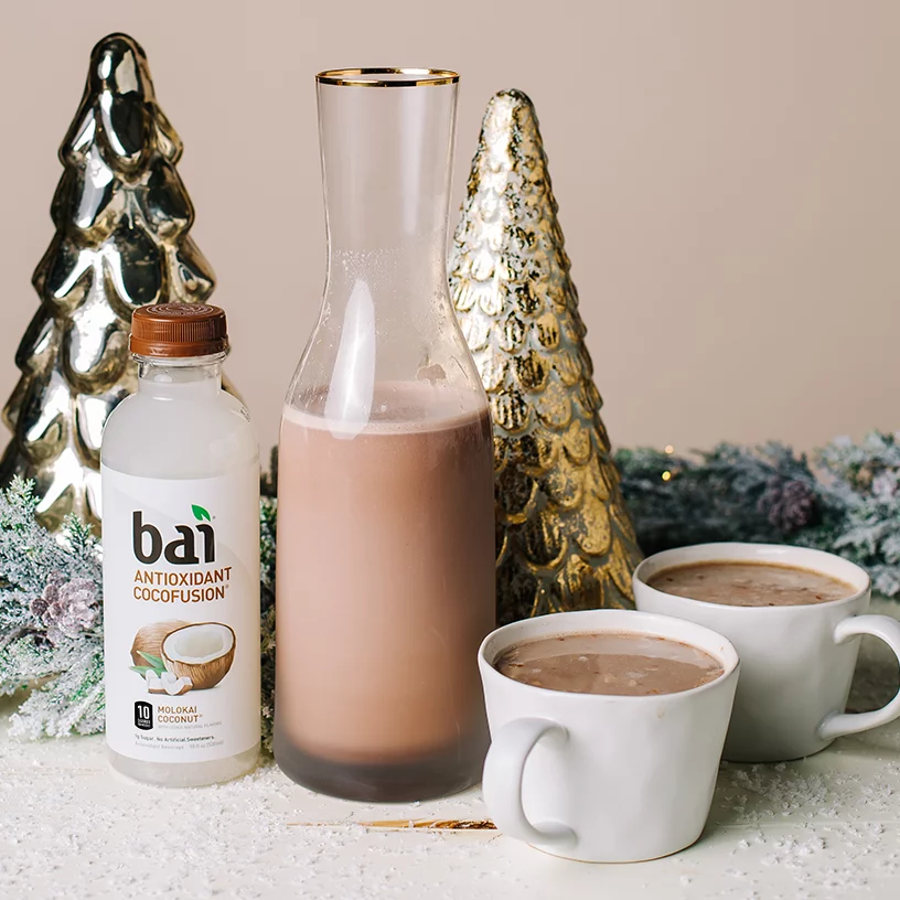 Warm and toasted milk made with Bai Molokai Coconut