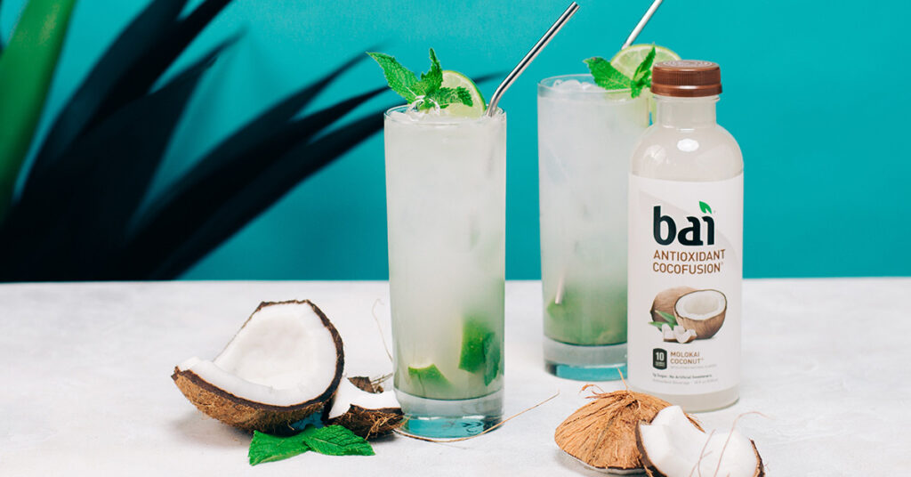 Coconut Mockjito made with Molokai Coconut Bai