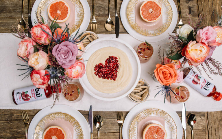 Galentine's Day brunch table