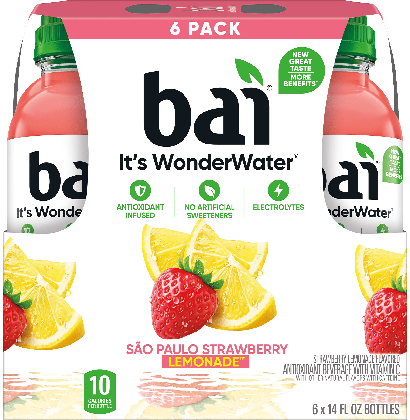 Bai São Paulo Strawberry Lemonade 6 Pack